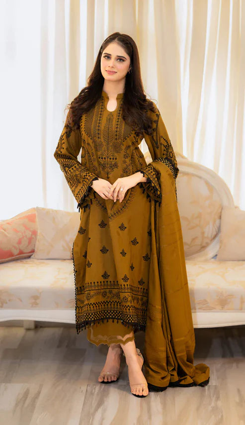Ghazal Embroided 3 Pc