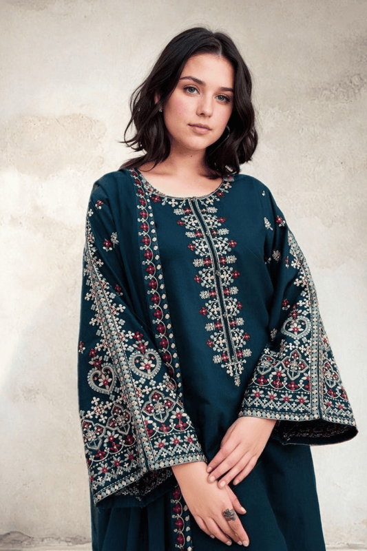 Aadab Embroidered 3pcs - UK