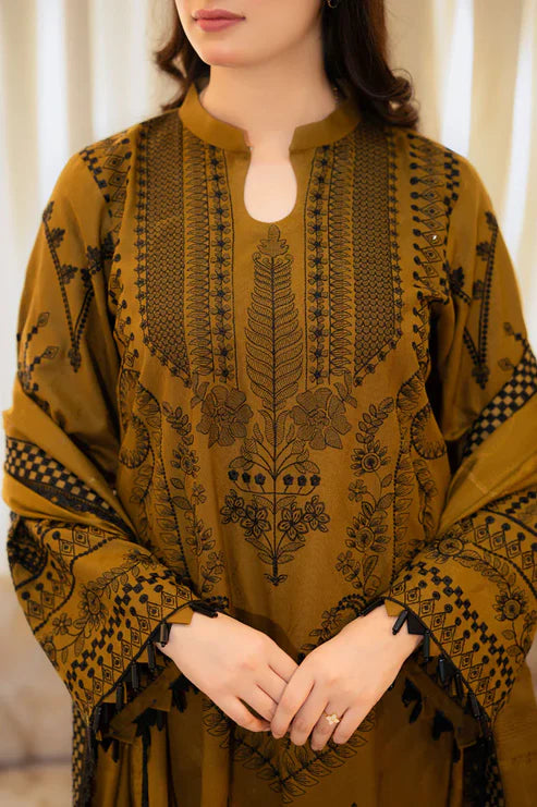 Ghazal Embroided 3 Pc